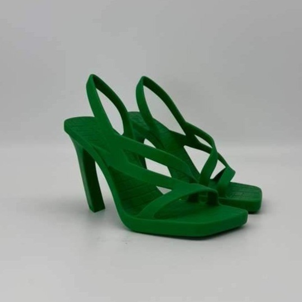 Bottega Veneta Slingback Sandals -‎ Parakeet Green - Size 36 - NIB
